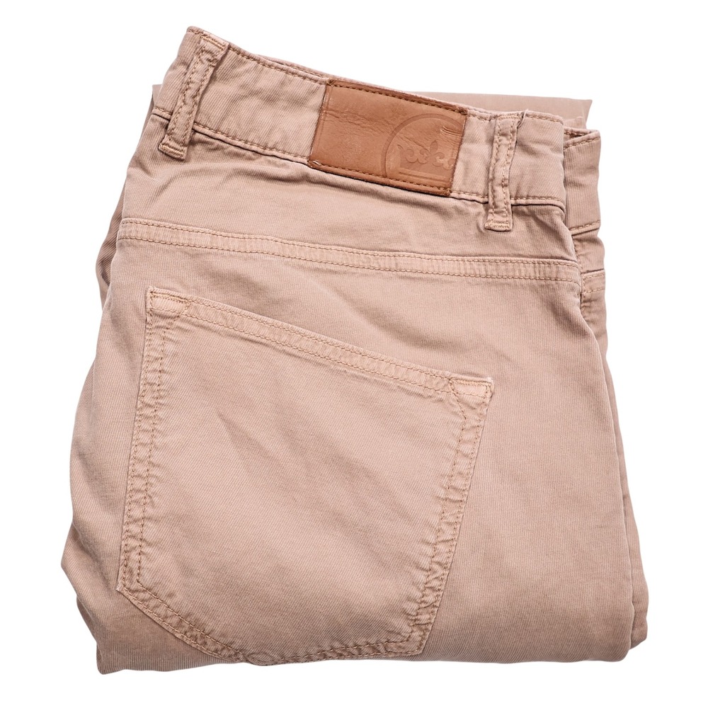 PETER MILLAR Men 34x32 Tan Khaki Crown Crafted Tailored Fit Wayfare Pocket Pants